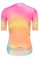MONTON Cycling short sleeve jersey - SKULL NORTHERNLIGHTS LADY - yellow/pink