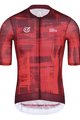 MONTON Cycling short sleeve jersey - SKULL SMEARSPACE - red