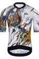 MONTON Cycling short sleeve jersey - SKULL PALETTE - orange/black/blue/grey/white