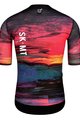 MONTON Cycling short sleeve jersey - SKULL SUNSET - black/red