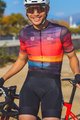 MONTON Cycling short sleeve jersey - SKULL SUNSET - black/red