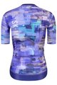 MONTON Cycling short sleeve jersey - SKULL OILPAINT LADY - purple/blue