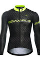 MONTON Cycling winter long sleeve jersey - SHARP LIGHT WINTER - yellow/black