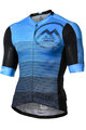 MONTON Cycling short sleeve jersey - GRADIANT FUN - blue