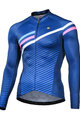 MONTON Cycling summer long sleeve jersey - FLYBY SUMMER - blue