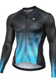 MONTON Cycling summer long sleeve jersey - SPIRIT SUMMER - blue/black