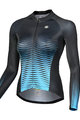 MONTON Cycling summer long sleeve jersey - SPIRIT LADY SUMMER - blue/black
