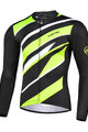 MONTON Cycling summer long sleeve jersey - FERNWAR SUMMER - black/green