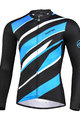 MONTON Cycling summer long sleeve jersey - FERNWAR SUMMER - blue/black