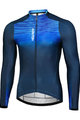 MONTON Cycling winter long sleeve jersey - PHANTOM WINTER - black/blue