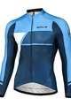 MONTON Cycling winter long sleeve jersey - SIMPO WINTER - blue