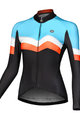 MONTON Cycling summer long sleeve jersey - WINLAN LADY WINTER - blue/orange/black