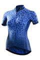 MONTON Cycling short sleeve jersey - CHEETAH LADY - blue