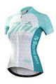 MONTON Cycling short sleeve jersey - REVELATION LADY - turquoise/white