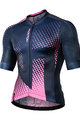 MONTON Cycling short sleeve jersey - ILLUMINATION - black/pink