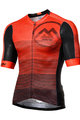 MONTON Cycling short sleeve jersey - GRADIENT FUN - black/red