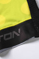 MONTON Cycling short sleeve jersey - CLIMBING FLOWER - black/yellow