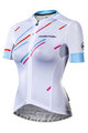 Monton Cycling short sleeve jersey - COLORE PIOGGIA LADY - white