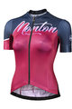 MONTON Cycling short sleeve jersey - BOUDARY LADY - red/purple
