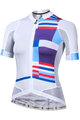 MONTON Cycling short sleeve jersey - MONDRIAN LADY - white