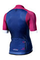 MONTON Cycling short sleeve jersey - GEO-SCALE CLARET - blue/pink