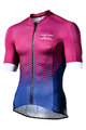 MONTON Cycling short sleeve jersey - GEO-SCALE CLARET - blue/pink