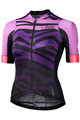 MONTON Cycling short sleeve jersey - FURIOUS WAVES LADY - purple