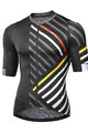 MONTON Cycling short sleeve jersey - TRAFICCO - yellow/black/red
