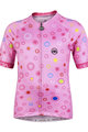 MONTON Cycling short sleeve jersey - LOEWI KIDS - pink