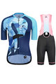 MONTON Cycling mega sets - FLAMINGO LADY - blue/black