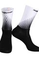 MONTON Cyclingclassic socks - HOWAIN MID CALF - white/black