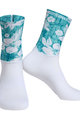 MONTON Cyclingclassic socks - WILDFLOWER - green/white