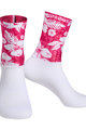 MONTON Cyclingclassic socks - WILDFLOWER - white/red