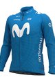 ALÉ Cycling winter long sleeve jersey - MOVISTAR 2020 WINTER - light blue