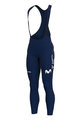 ALÉ Cycling long bib trousers - MOVISTAR 2021 WINTER - blue