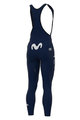 ALÉ Cycling long bib trousers - MOVISTAR 2021 WINTER - blue