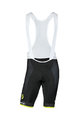 GIORDANA Cycling bib shorts - MITCHELTON-SCOTT '20 - black/yellow