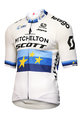 GIORDANA Cycling short sleeve jersey - MITCHELTON-SCOTT '19 - blue/white