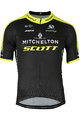 GIORDANA Cycling short sleeve jersey - MITCHELTON-SCOTT '19 - black/yellow