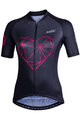 NALINI Cycling short sleeve jersey - AIS CHIC 2.0 LADY - black/pink