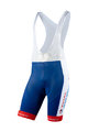 NALINI Cycling bib shorts - DIRECT ENERGIE 2020 - blue/white
