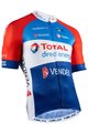 NALINI Cycling short sleeve jersey - DIRECT ENERGIE 2020 - white/blue/red