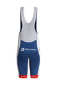 NALINI Cycling bib shorts - DIRECT ENERGIE 2021 - blue/white