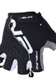 NALINI Cycling fingerless gloves - RED - black