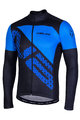 NALINI Cycling summer long sleeve jersey - AIS FATICA SUMMER - blue/black