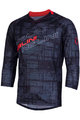 NALINI Cycling summer long sleeve jersey - AIS HILL MTB - black/red