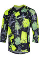 NALINI Cycling summer long sleeve jersey - AIS HILL MTB - black/yellow