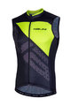 NALINI Cycling sleeveless jersey - AIS VOLATA 2.0 - black/yellow