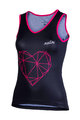 NALINI Cycling sleeveless jersey - AIS BRILLANTE 2.0 LA - black/pink