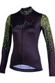 NALINI Cycling winter long sleeve jersey - AIS LW 2.0 LADY SMR - black/yellow